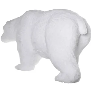 Winterdeko^DecoWoerner Deko Plüsch-Eisbär 44 Cm Hoch weiß