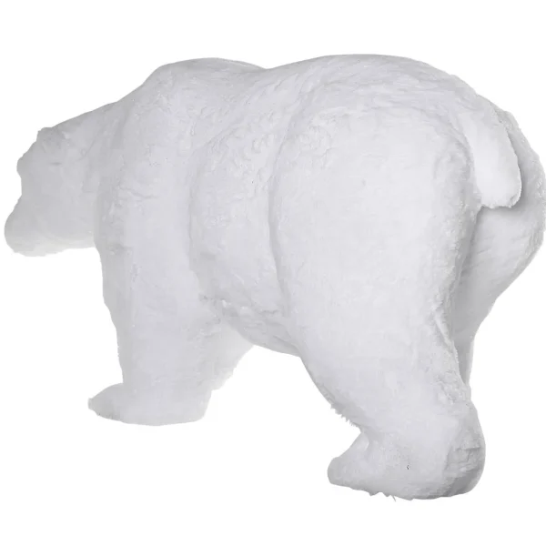 Winterdeko^DecoWoerner Deko Plüsch-Eisbär 44 Cm Hoch weiß