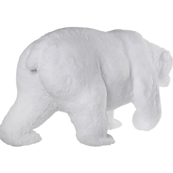 Winterdeko^DecoWoerner Deko Plüsch-Eisbär 44 Cm Hoch weiß