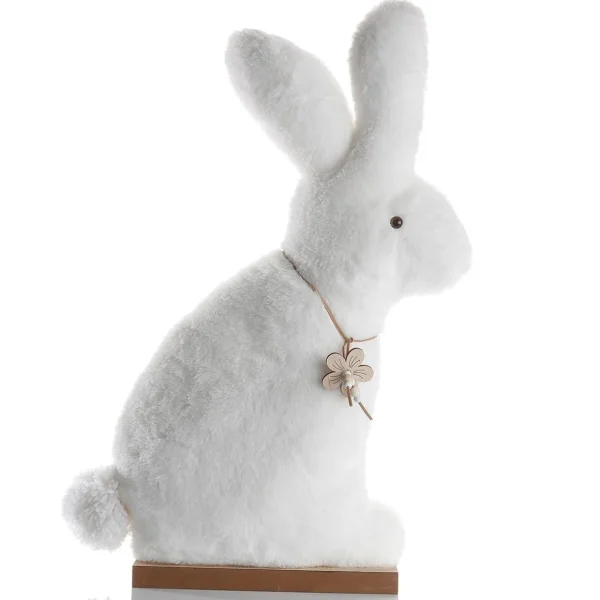 Osterdeko^DecoWoerner Deko Plüsch-Hasen-Aufsteller, , 57 Cm Hoch weiß