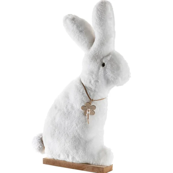 Osterdeko^DecoWoerner Deko Plüsch-Hasen-Aufsteller, , 57 Cm Hoch weiß