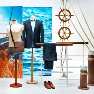 Sommerdeko^DecoWoerner Deko Poller Maritim, 80 Cm Hoch braun