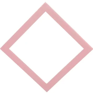 Frühlingsdeko^DecoWoerner Deko Rahmen Inkl. Paneel 50 X 50 Cm Pastellgelb/ rosa