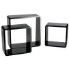 Warenpräsentation^DecoWoerner Deko Regal Set "Cube" schwarz