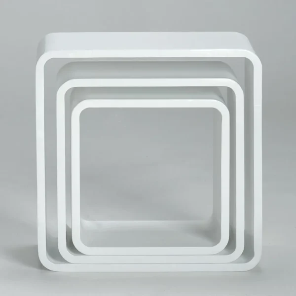 Warenpräsentation^DecoWoerner Deko Regal Set "Cube" weiß