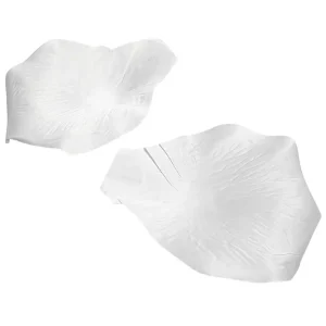 Streudeko | Kunstblumen^DecoWoerner Deko Rosenblätter XL, Pack à 30 Stück weiß