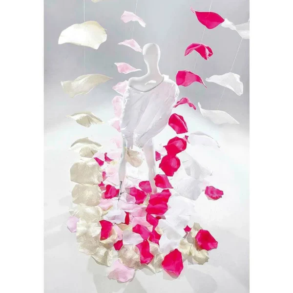 Streudeko | Kunstblumen^DecoWoerner Deko Rosenblätter XL, Pack à 30 Stück rosa