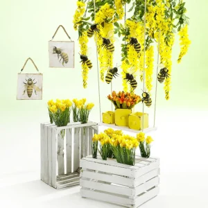 Sommerdeko | Frühlingsdeko^DecoWoerner Deko Schaukel 155 Cm Lang weiß