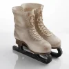 Winterdeko^DecoWoerner Deko Schlittschuhe 27 Cm weiß