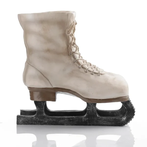 Winterdeko^DecoWoerner Deko Schlittschuhe 27 Cm weiß