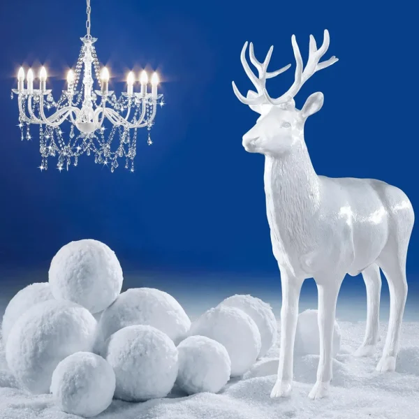 Winterdeko | Xxl Weihnachtsdeko^DecoWoerner Deko Schneeball 50 Cm Ø weiß