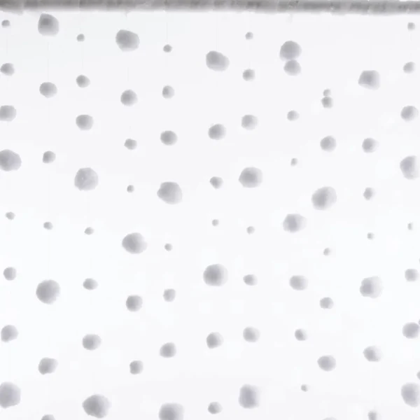 Xxl Weihnachtsdeko^DecoWoerner Deko Schneeball-Vorhang 90 X 200 Cm weiß