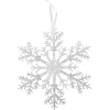 Winterdeko^DecoWoerner Deko Schneeflocken, Pack à 3 Stück transparent