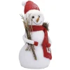 Winterdeko | Weihnachtsfiguren^DecoWoerner Deko Schneemann Mit Roter Bekleidung 30 Cm weiß