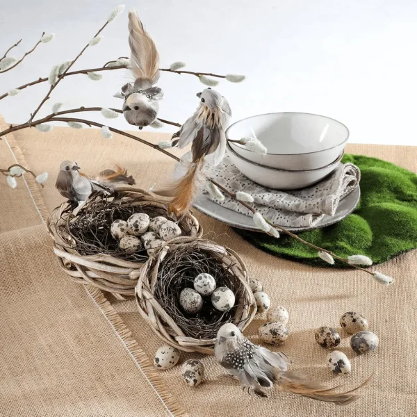 Dekotiere | Frühlingsdeko^DecoWoerner Deko Spatzen 17 Cm, 6 Stück braun