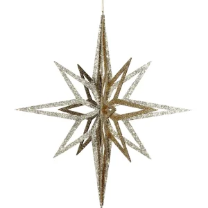 Weihnachtssterne^DecoWoerner Deko Stern 3D, 60 Cm Ø, gold