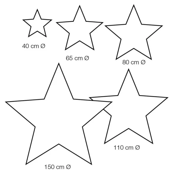 Weihnachtssterne^DecoWoerner Deko Stoff-Faltstern Kupfer Mit Reißverschluss, 40 Cm braun