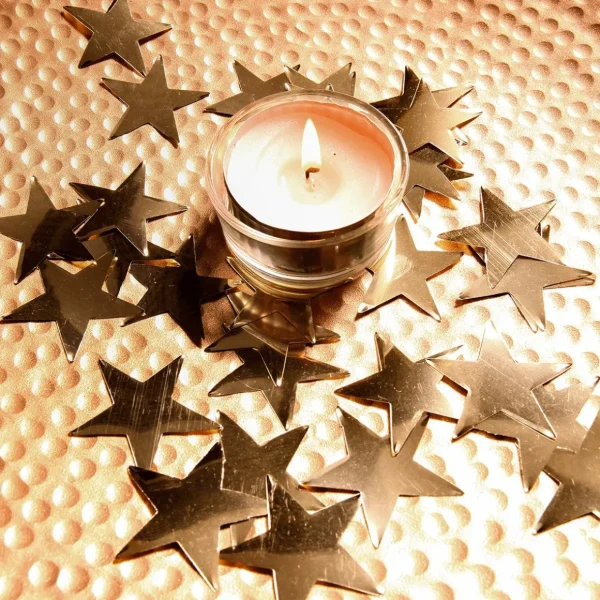 Streudeko | Weihnachtssterne^DecoWoerner Deko Streusterne , 10 Cm Ø, 25 Stück gold
