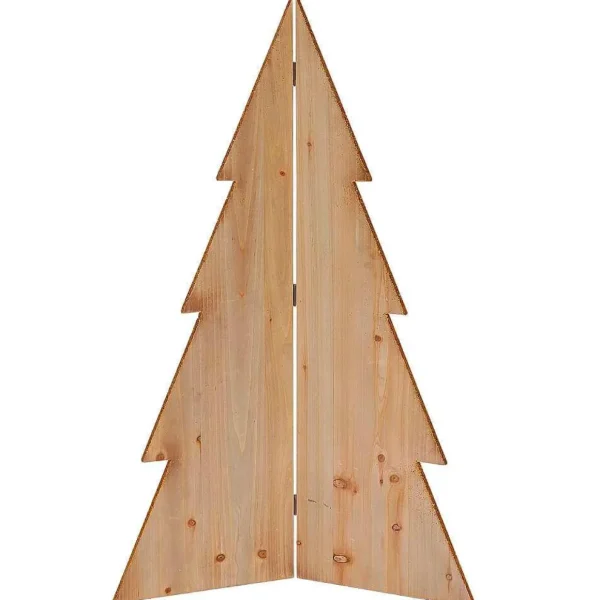 Naturdeko | Weihnachtsfiguren^DecoWoerner Deko Tanne Holz 140 Cm Hoch Naturholz