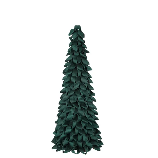 Weihnachtsfiguren^DecoWoerner Deko Tannenbaum Aus Schlaufen 58 Cm Hoch 25 Cm Ø grün