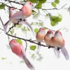Dekotiere | Frühlingsdeko^DecoWoerner Deko Vögel 10 Cm, 6 Stück rosa