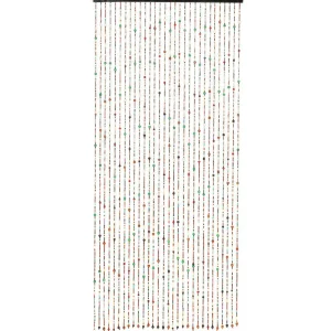 Sommerdeko^DecoWoerner Deko Vorhang Bunt, Aus Holz, 90 X 200 Cm mehrfarbig