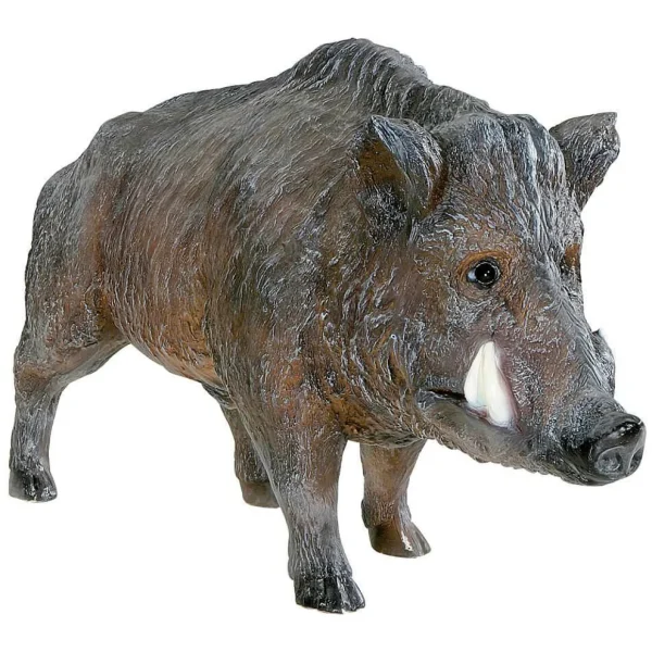 Herbstdeko^DecoWoerner Deko Wildschwein 160 Cm Lang braun