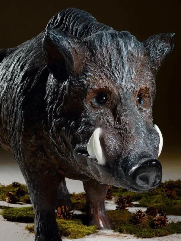Herbstdeko^DecoWoerner Deko Wildschwein 160 Cm Lang braun