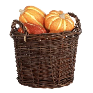 Herbstdeko | Gemüse & Kräuter^DecoWoerner Deko Zierkürbisse, Pack à 4 Stück orange