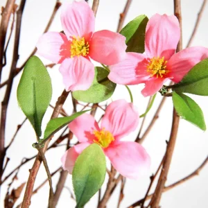 Frühlingsdeko | Äste & Zweige^DecoWoerner Deko Zweig Bündel Mit Blüten 115 Cm rosa