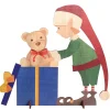Naturdeko | Xxl Weihnachtsdeko^DecoWoerner Deko-Aufsteller Weihnachtself 88 X 73 Cm grün