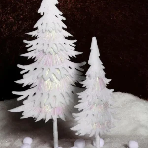 Winterdeko | Weihnachtsfiguren^DecoWoerner Deko-Baum Winter, 60 Cm Hoch weiß