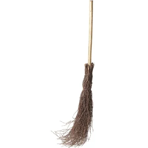 Herbstdeko^DecoWoerner Deko-Besen Aus Reisig, 125 Cm braun