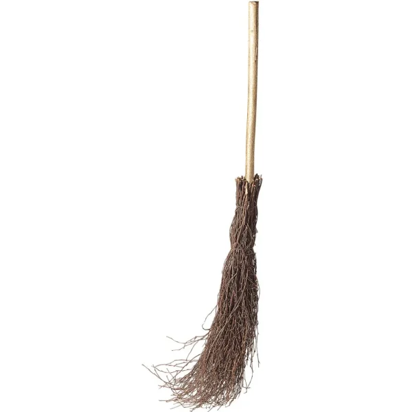 Herbstdeko^DecoWoerner Deko-Besen Aus Reisig, 125 Cm braun