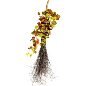 Herbstdeko^DecoWoerner Deko-Besen Aus Reisig, 125 Cm braun