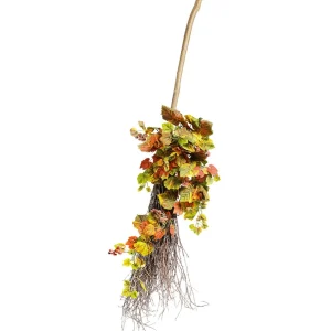 Herbstdeko^DecoWoerner Deko-Besen Aus Reisig, 125 Cm braun