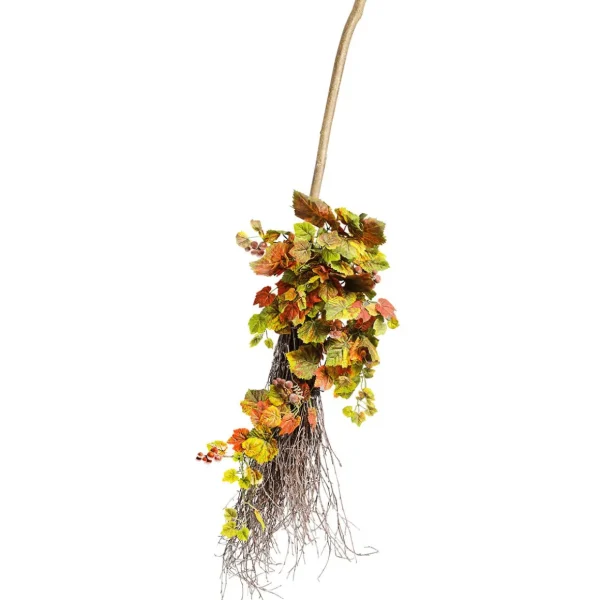 Herbstdeko^DecoWoerner Deko-Besen Aus Reisig, 125 Cm braun