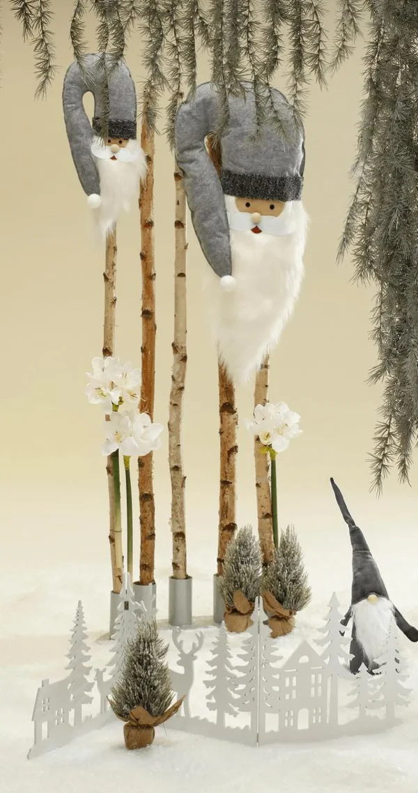 Naturdeko^DecoWoerner Deko-Birkenstämme 170 Cm, 5 Stück Beige