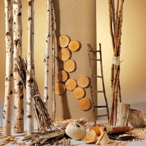 Naturdeko^DecoWoerner Deko-Birkenstämme 220 Cm, 6 Stück