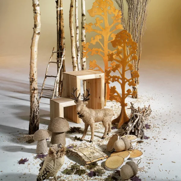 Naturdeko^DecoWoerner Deko-Birkenstämme 170 Cm, 5 Stück Beige