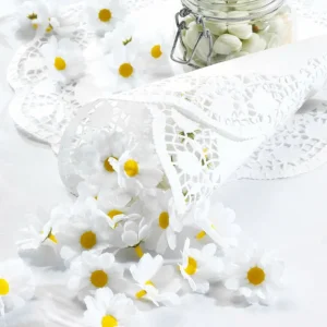 Streudeko | Frühlingsdeko^DecoWoerner Dekoblüten Margeriten, 72 Stück weiß
