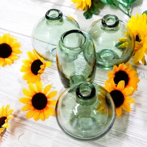 Streudeko | Herbstdeko^DecoWoerner Dekoblüten Sonnenblumen, Pack à 24 Stück gelb