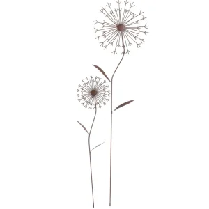 Sommerdeko^DecoWoerner Deko-Blumenstecker Aus Metall 78 Cm braun