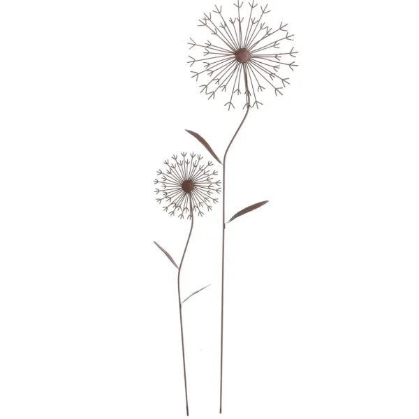 Sommerdeko^DecoWoerner Deko-Blumenstecker Aus Metall 78 Cm braun