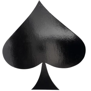 Themen-Deko^DecoWoerner Deko-Display Pik Spielkartenfarbe 50 X 47 Cm schwarz