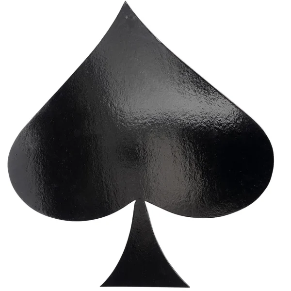 Themen-Deko^DecoWoerner Deko-Display Pik Spielkartenfarbe 50 X 47 Cm schwarz
