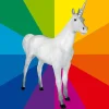 Dekotiere^DecoWoerner Deko-Einhorn 220 Cm Hoch, Wunschfarbe