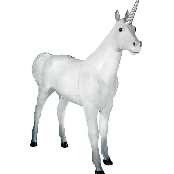 Dekotiere^DecoWoerner Deko-Einhorn 220 Cm Hoch weiß