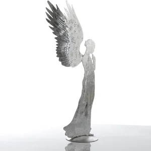 Weihnachtsfiguren^DecoWoerner Deko-Engel Aus Metall, 54 Cm silber