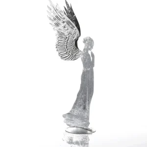 Weihnachtsfiguren^DecoWoerner Deko-Engel Aus Metall, 54 Cm silber